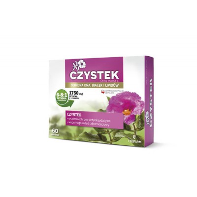 Zakłady Farmaceutyczne Colfarm S.A. Czystek 1750mg 60 tabletek Colfarm
