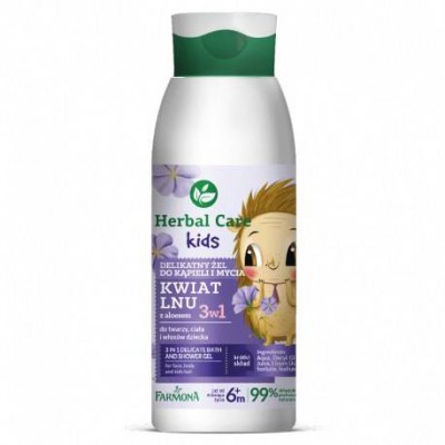 Herbal Care HERBAL CARE Kids 3w1 Delikatny żel do kąpieli oraz mycia 400ml HER2103