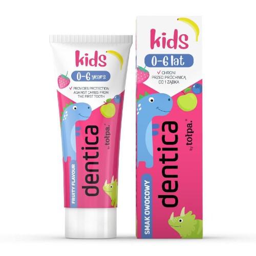 Tołpa TORF CORPORATION Dentica by Kids pasta do zębów dla dzieci 0-6 o smaku owocowym 50 ml