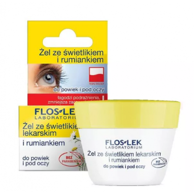 Flos-Lek Żel ze świetlikiem lekarskim i rumiankiem do powiek i pod oczy 10g