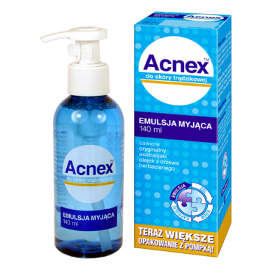 Acnex Emulsja myjąca z olejkiem z drzewa herbacianego 140ml Farmina