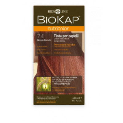 Biokap Nutricolor farba koloryzująca 7.4 kasztanowy blond 140ml