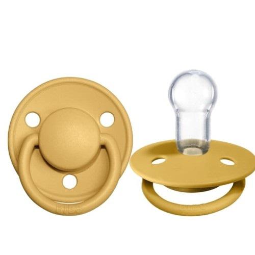 BIBS DE LUX MUSTARD ONE SIZE Smoczek uspokajający silikonowy 61939-uniw