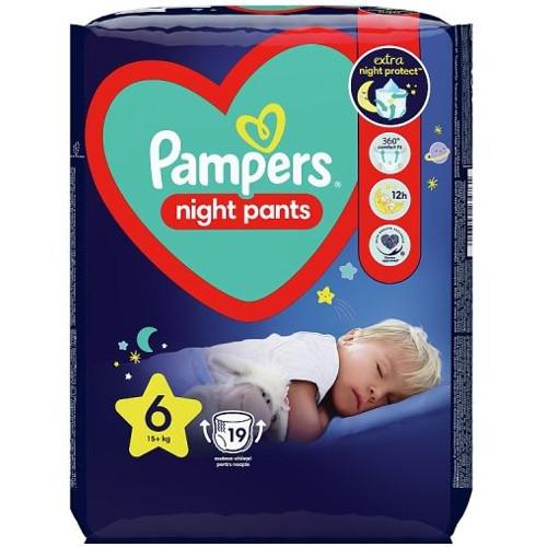 Pampers Night Pants pieluchomajtki rozmiar 6 19 szt. 15kg+