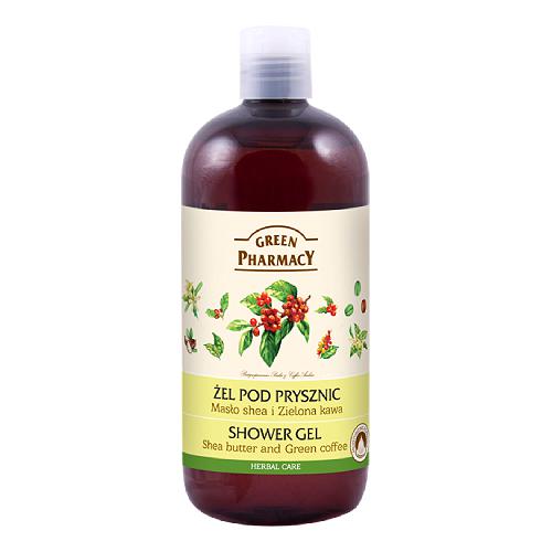 Green Pharmacy Masło Shea i Kawa 500 ml - żel pod prysznic