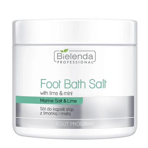 Bielenda Professional Foot Bath Salt With Lime & Mint sól do kąpieli stóp z limonką i miętą 600g