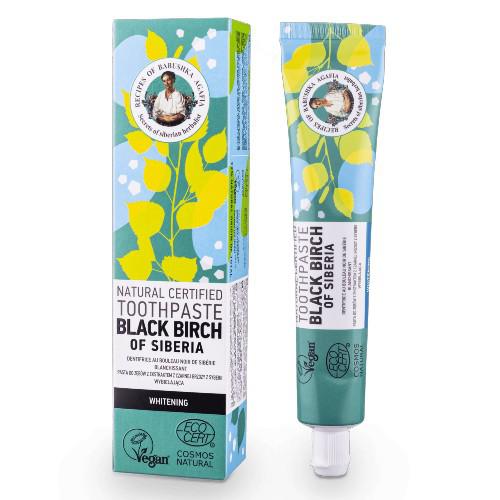 Agafia Agafia - Natural Toothpaste - Black Birch Of Siberia - Pasta do zębów z ekstraktem z czarnej brzozy z Syberii - Wybielająca - 85 g