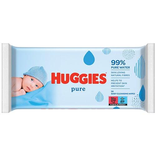 Huggies Huggies Chusteczki nawilżane Pure 56szt.