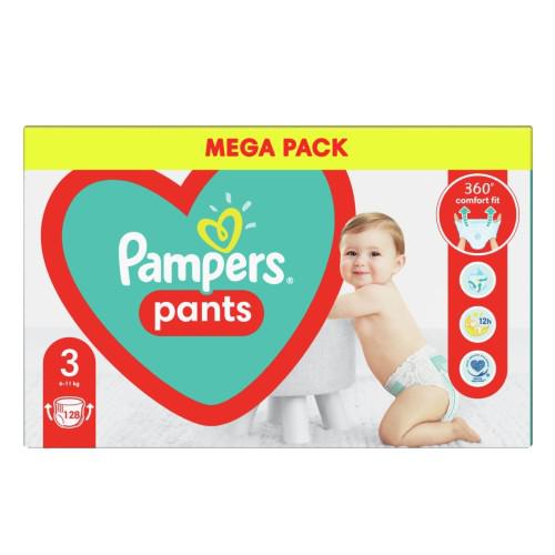 Pampers PROCTER & GAMBLE Pants 3 6-11 kg pieluchomajtki x 128 szt