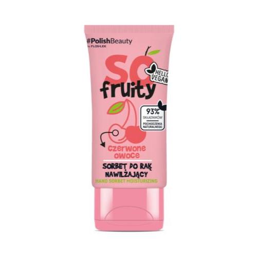 Flos-Lek FLOS-LEK SO FRUITY! Sorbet do rąk czerwone owoce Nawilżający, 50ml