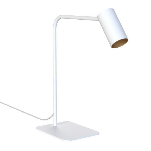 Nowodvorski Lampa stojąca biurkowa MONO wys. 40cm 10W GU10 biały złoty