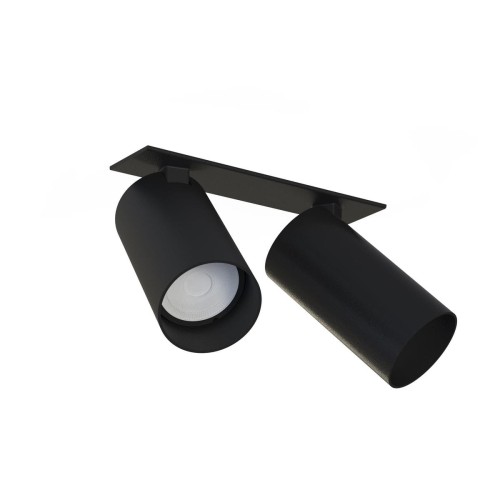 Nowodvorski Lampa 2 punktowa podtynkowa MONO SURFACE II 10W GU10 czarny 7834