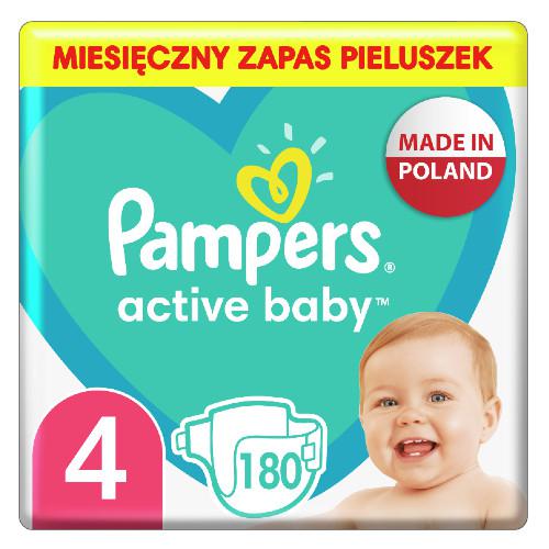 Pampers PROCTER & GAMBLE Active Baby 4 9-14 kg pieluchy x 180 szt
