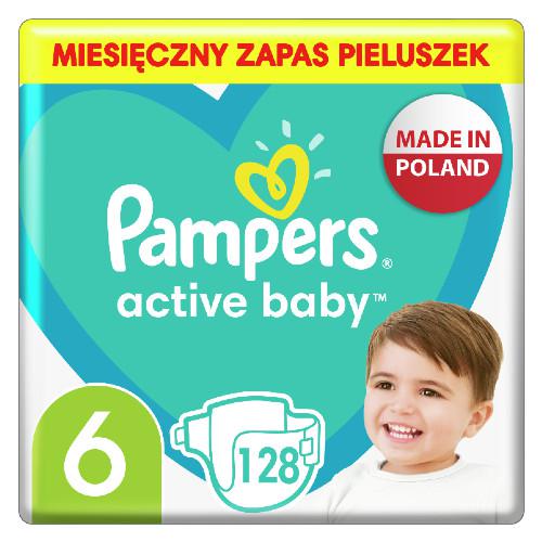 Pampers PROCTER & GAMBLE Active Baby 6 13-18 kg pieluchy x 128 szt