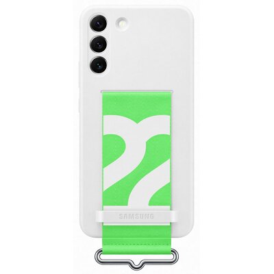 Samsung Etui Silicone Cover Strap do Galaxy S22+ EF-GS906TWEGWW Biały