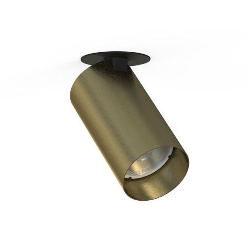 Nowodvorski Lampa 1 punktowa podtynkowa MONO SURFACE I BRASS 10W GU10 mosiądz 7744