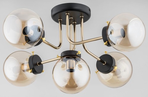 Alfa Cores lampa sufitowa 5-punktowa złota 27775