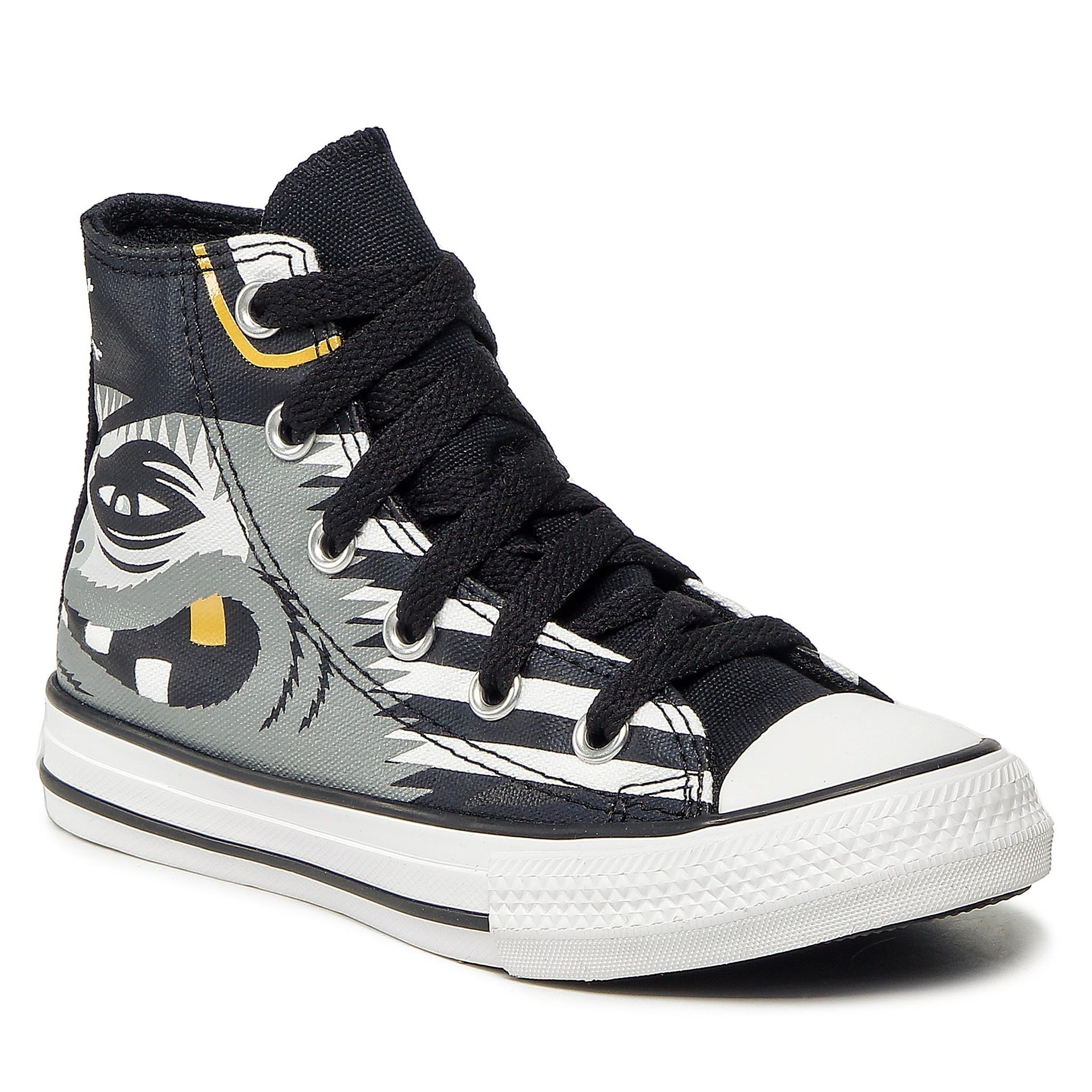 Converse Trampki Ctas Hi 372729C White/Black/Gold