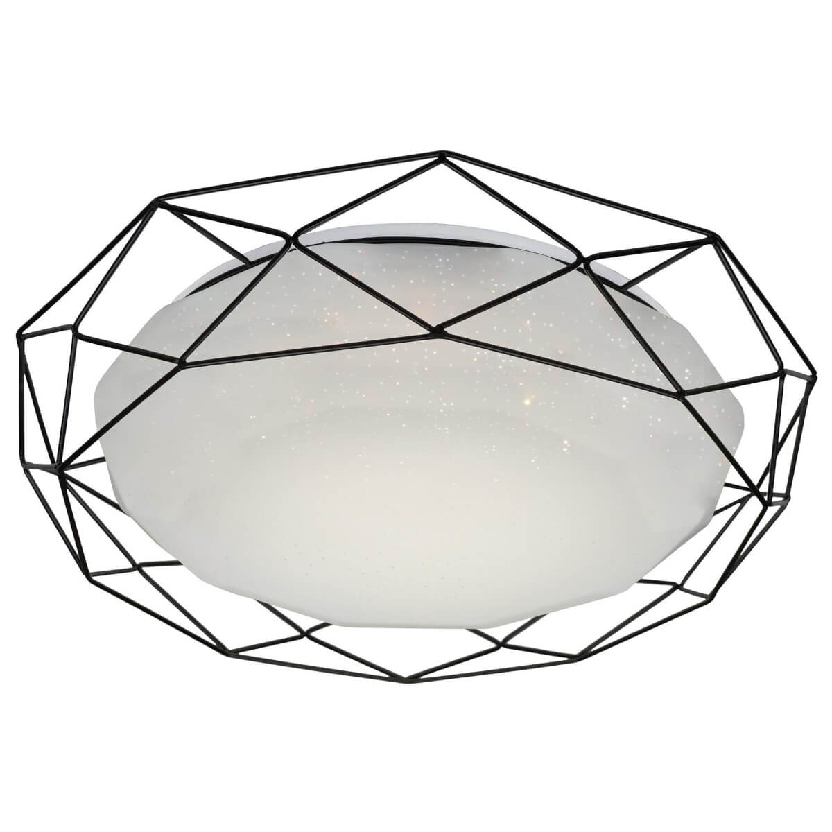 Sufitowa lampa druciana Sven LED 24W efekt gwiazd czarna biała