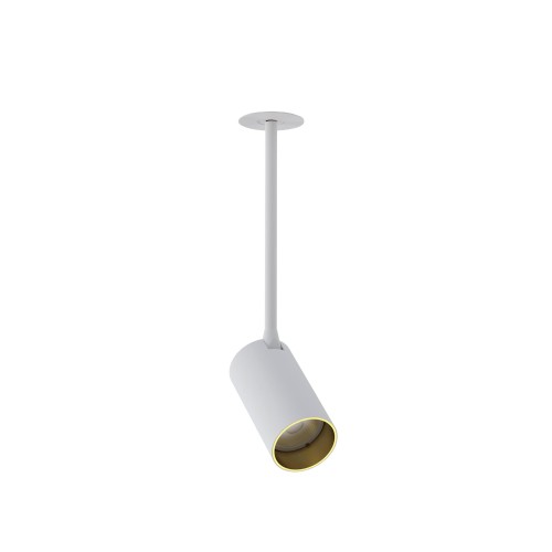 Nowodvorski Lampa 1 punktowa podtynkowa MONO SURFACE LONG M 10W GU10 biały złoty 7677