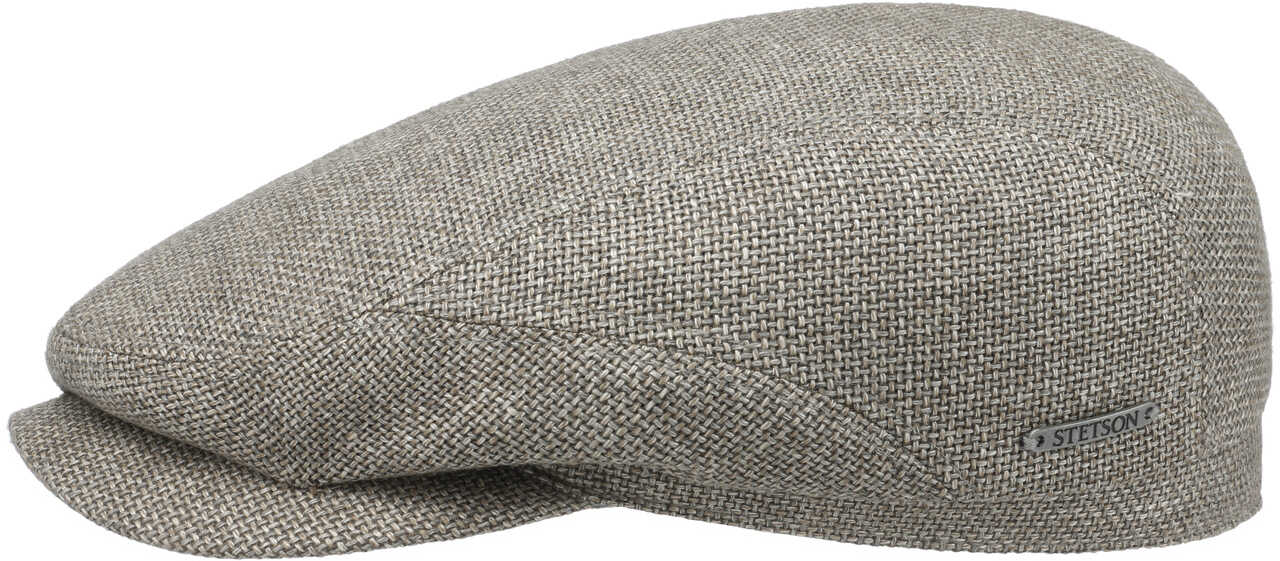 Kaszkiet z Lnem Taleco Wool by Stetson, szaro-beżowy, 56 cm