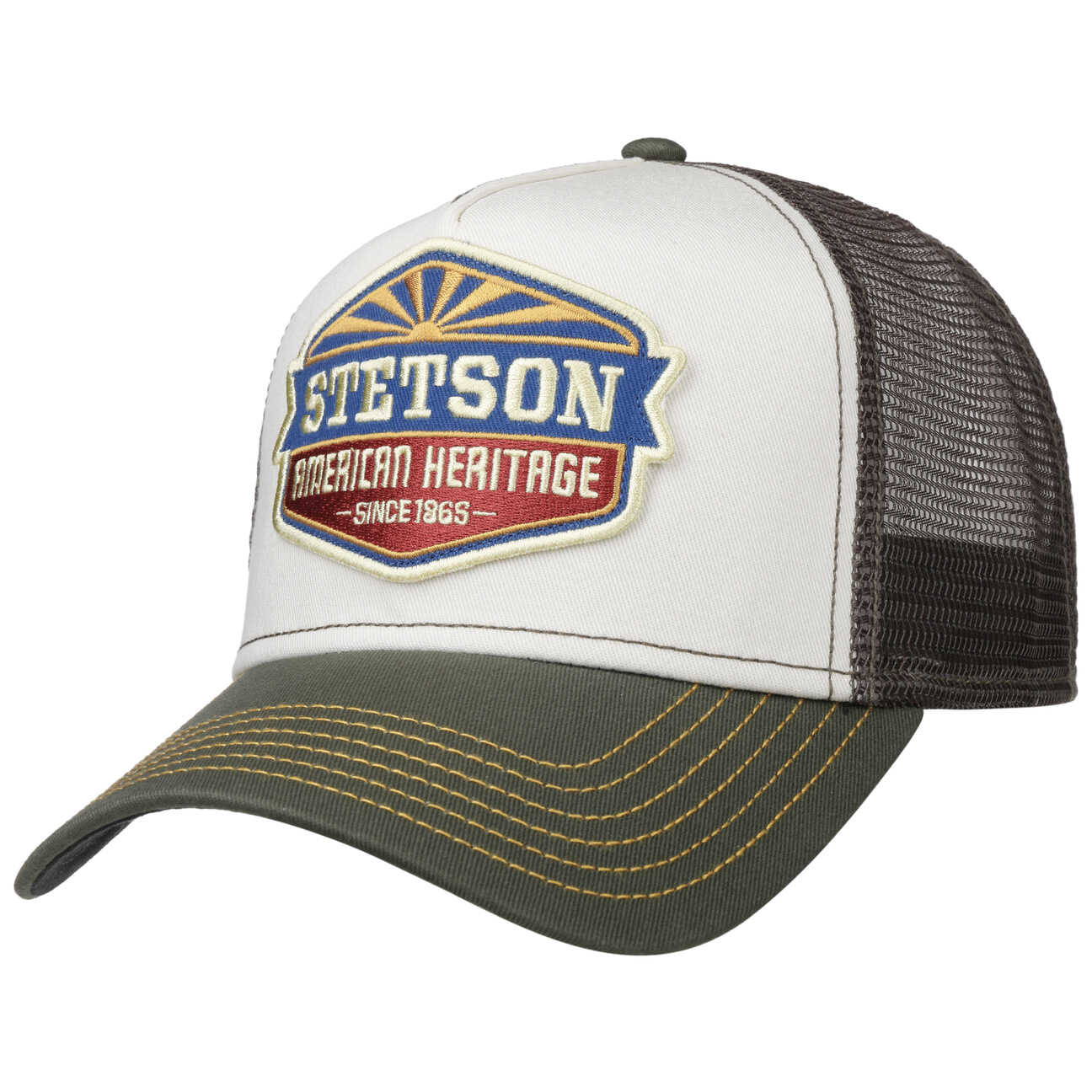 Czapka Trucker New American Heritage by Stetson, szary, One Size