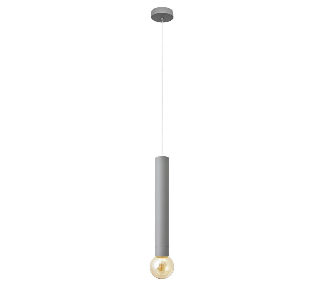 LED Żyrandol na lince TUBA 1xGU10/20W/230V szare