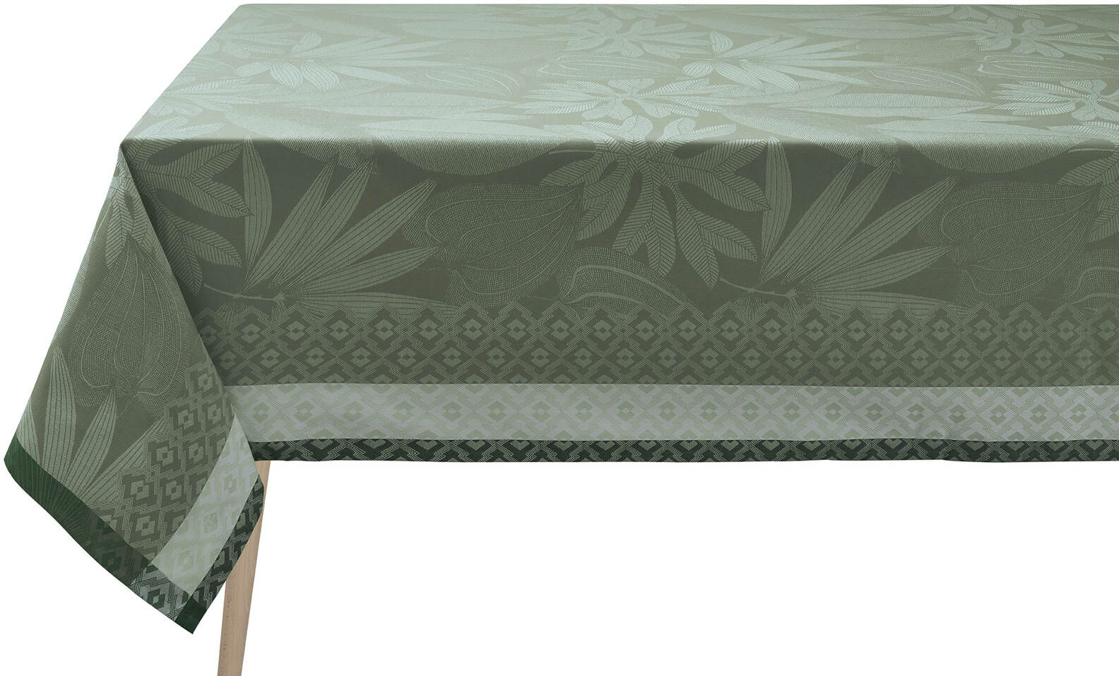 Le Jacquard Fran ais Obrus bawełniany Nature Sauvage Zielony