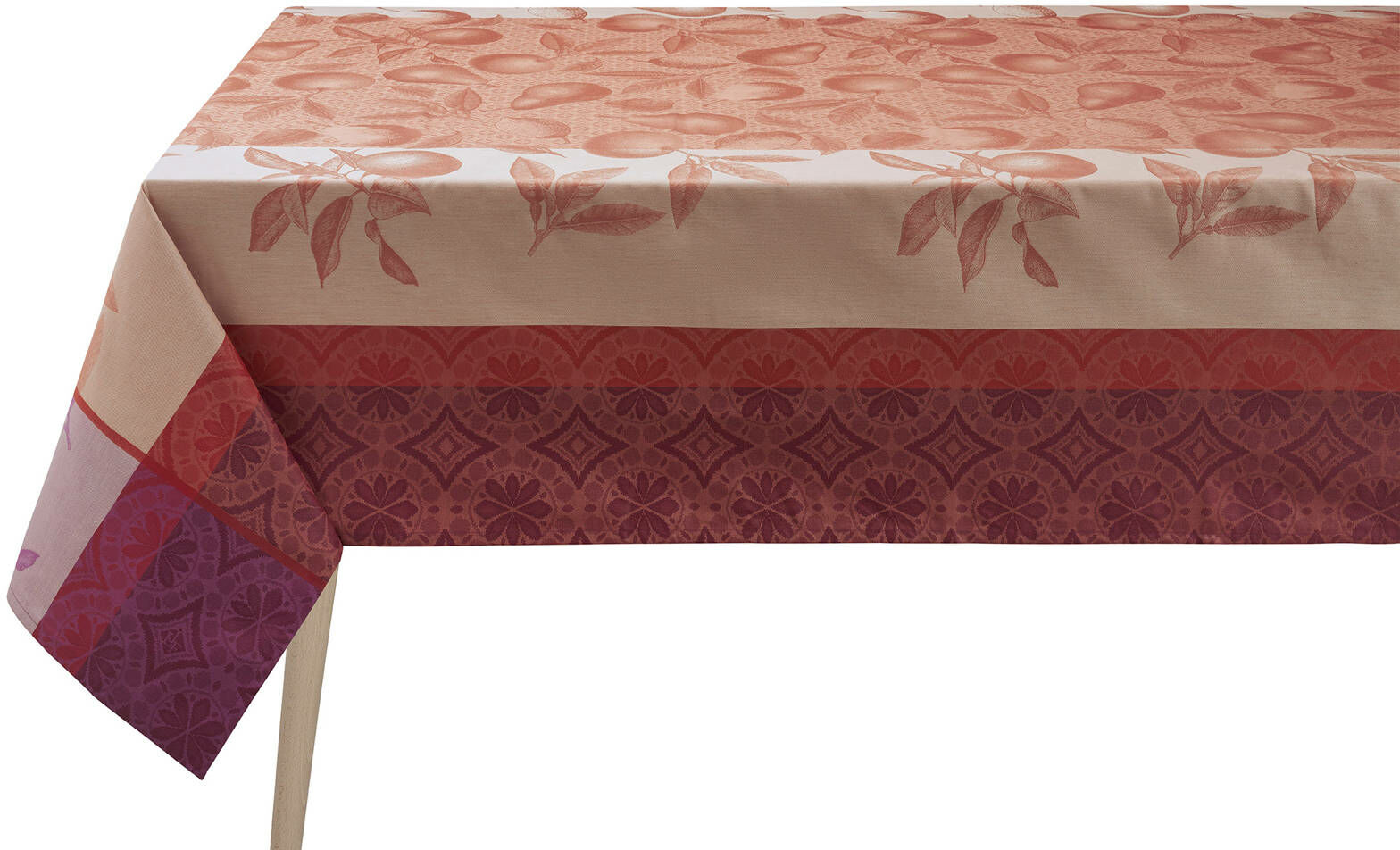Le Jacquard Fran ais Obrus bawełniany Arrire-pays Różowy
