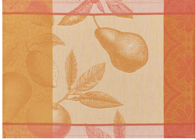 Le Jacquard Fran ais Podkładka powlekana Arrire-pays Pomarańczowa