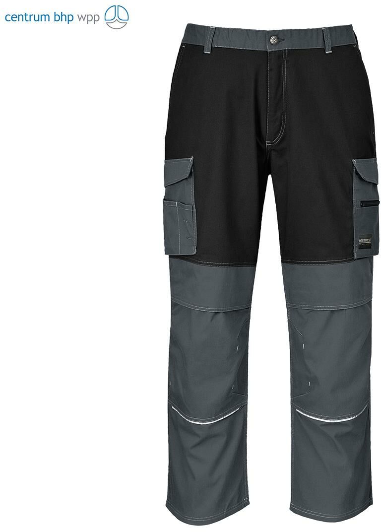 PORTWEST KS13 SPODNIE GRANITE; SZARY/CZARNY