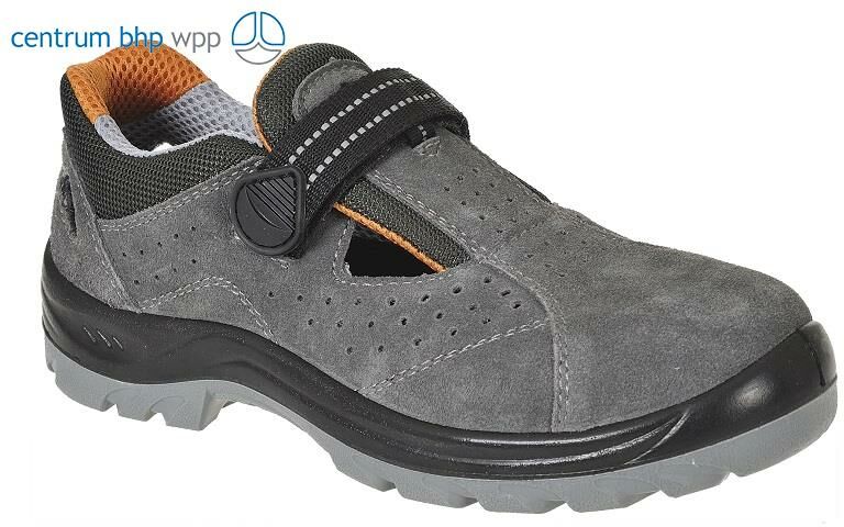 PORTWEST FW42 SANDAŁ STEELITE OBRA S1; SZARY