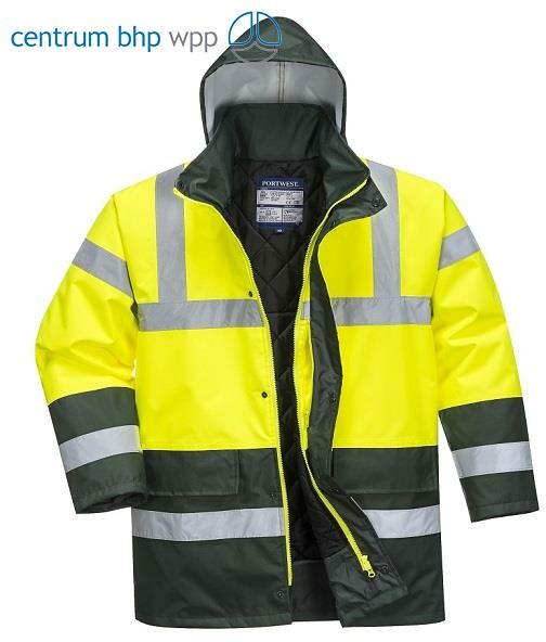 PORTWEST S466 KONTRASTOWA KURTKA OSTRZEGAWCZA TRAFFIC; ŻÓŁTY/ZIELONY