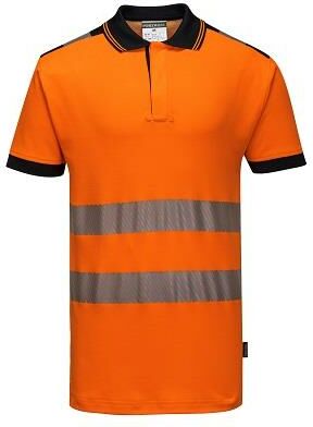 KOSZULKA POLO PORTWEST T180ORR OSTRZEGAWCZA VISION; POMARAŃCZOWY