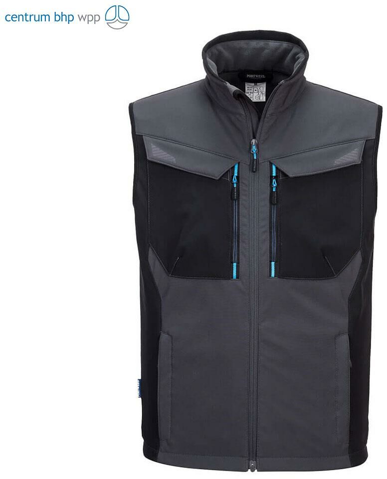 PORTWEST T751 BEZRĘKAWNIK SOFSTHELLOWY WX3 (3 WARSTWY); SZARY