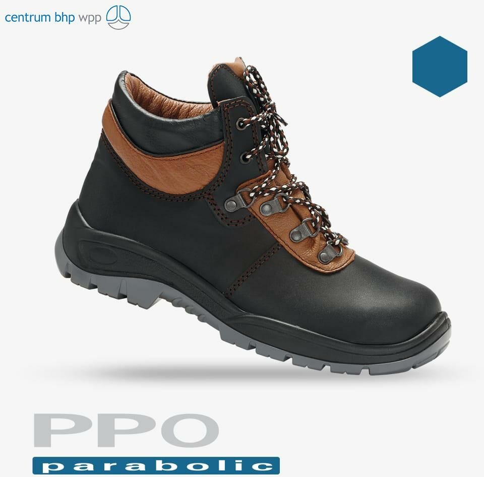 TRZEWIKI ZAWODOWE BEZ PODNOSKA PPO STRZELCE OPOLSKIE MODEL 333, PN-EN ISO 20347, O2, FO, SRC