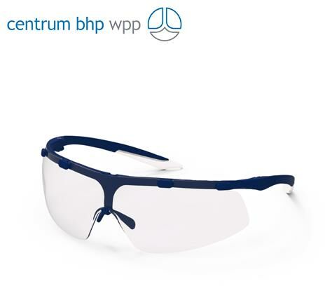 OKULARY UVEX SUPER FIT 9178.265; SZYBKA BEZBARWNA, POWŁOKA NIEPARUJĄCA HC-AF, RAMKA: NIEBIESKA