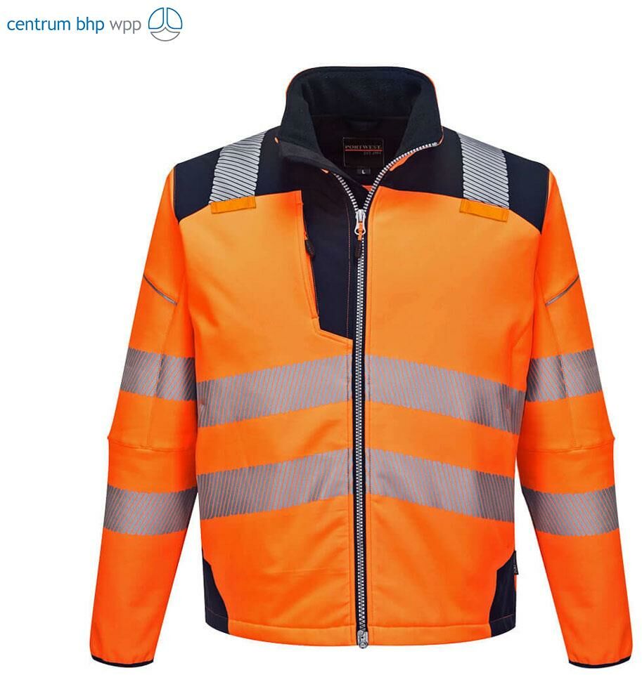 PORTWEST T402 SOFTSHELL OSTRZEGAWCZY PW3; POMARAŃCZOWY/GRANATOWY