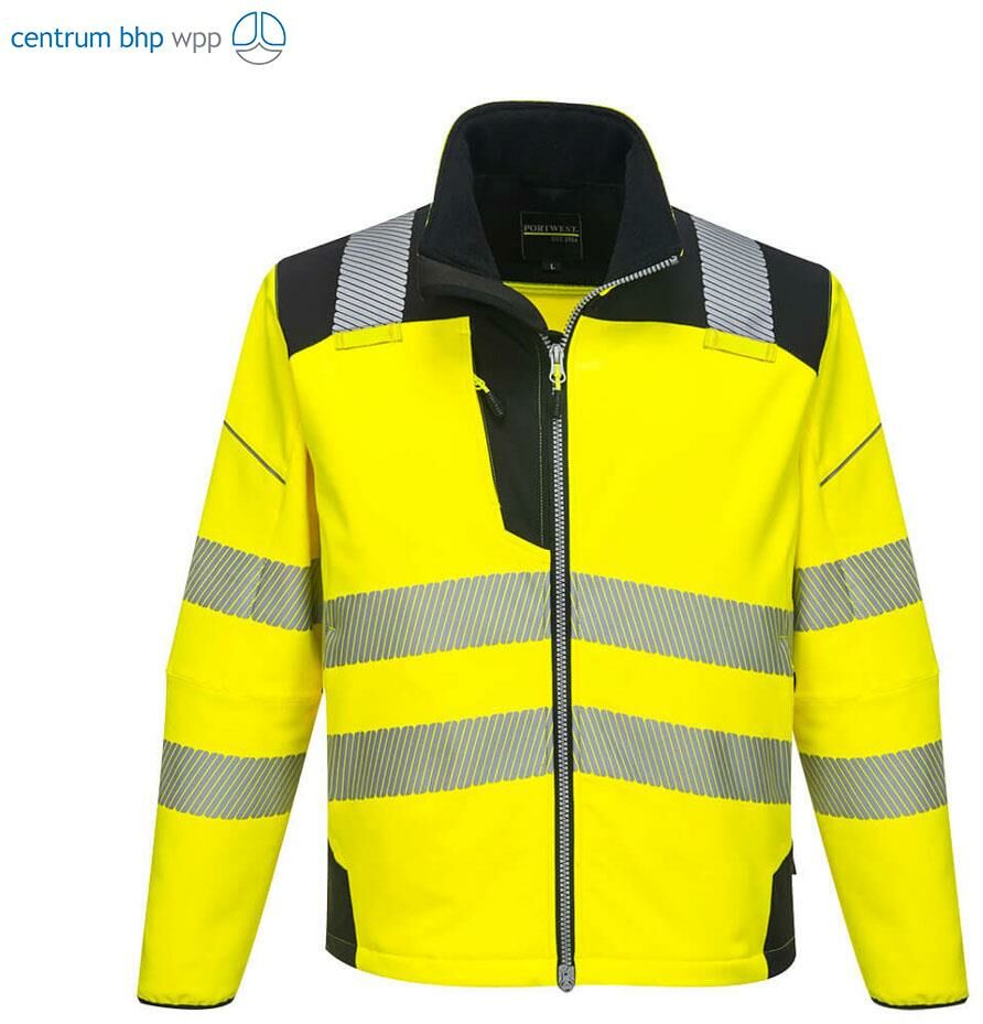 PORTWEST T402 SOFTSHELL OSTRZEGAWCZY PW3; ŻÓŁTY/CZARNY