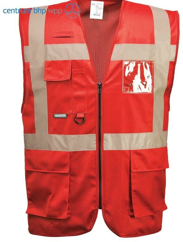 PORTWEST C496 KAMIZELKA OSTRZEGAWCZA SIATKOWA EXECUTIVE MADRID; ŻÓŁTY