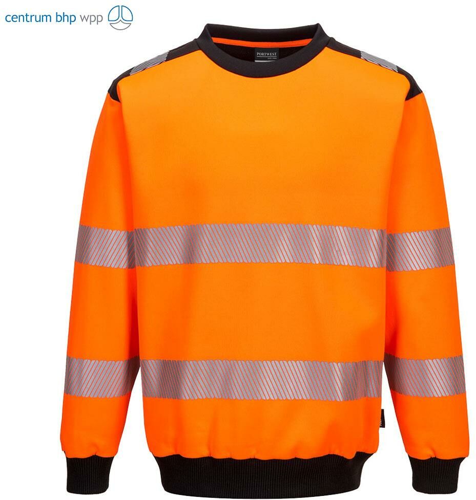 PORTWEST PW379 BLUZA OSTRZEGAWCZA PW3; POMARAŃCZOWY/CZARNY