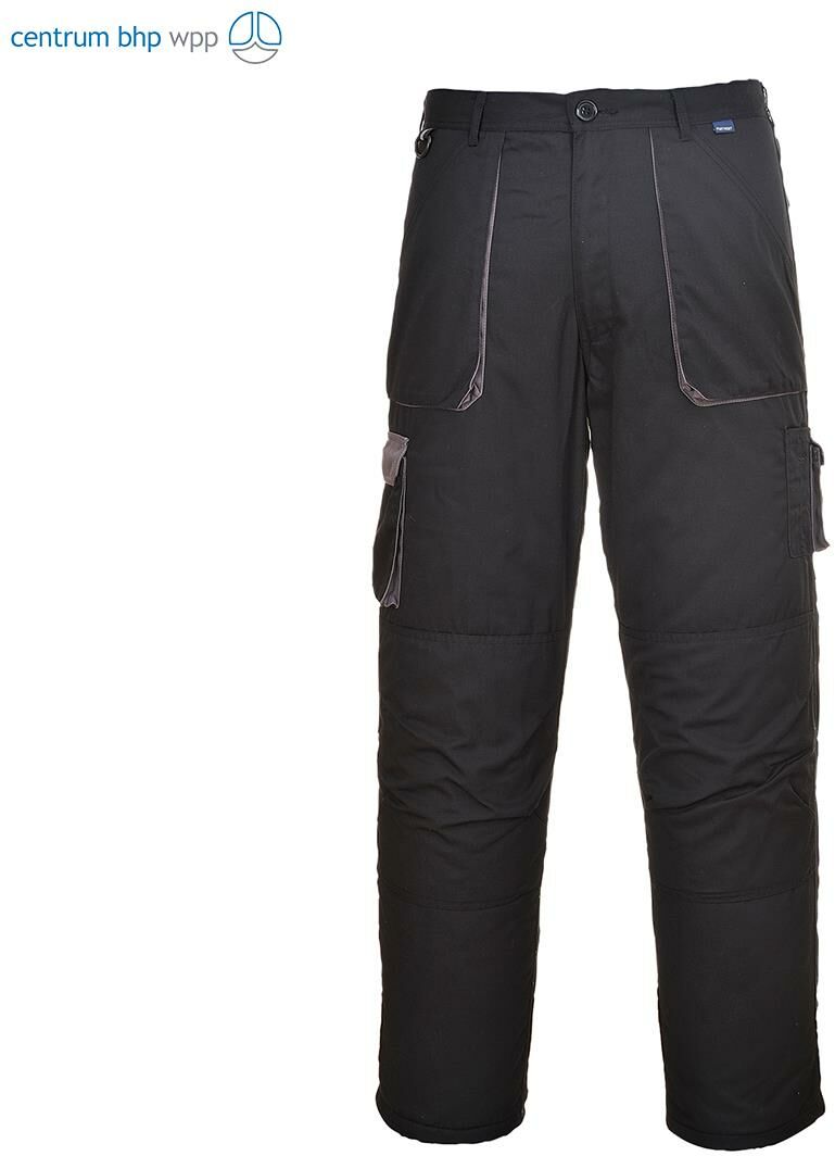 PORTWEST TX11 SPODNIE DWUKOLOROWE PORTWEST TEXO; CZARNY