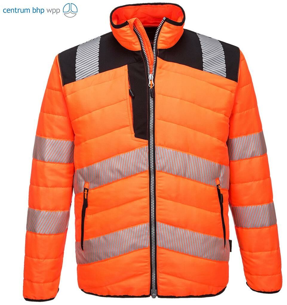 PORTWEST PW371 KURTKA OSTRZEGAWCZA PW3 BAFFLE; POMARAŃCZOWY/CZARNY