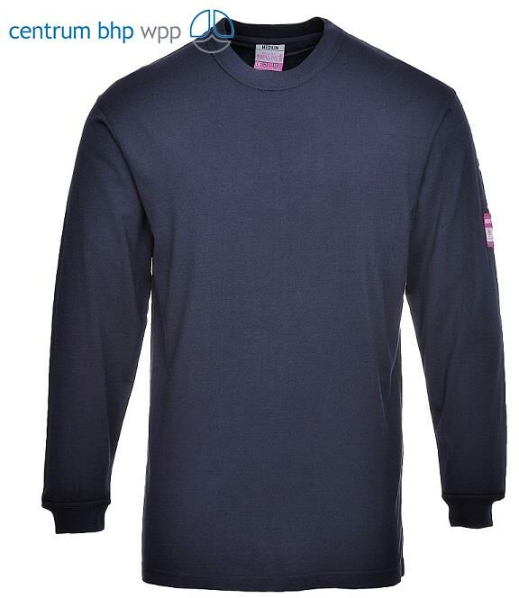 PORTWEST FR11 T-SHIRT Z DŁUGIMI RĘKAWAMI, ANTYSTATYCZNY, TRUDNOPALNY; GRANATOWY
