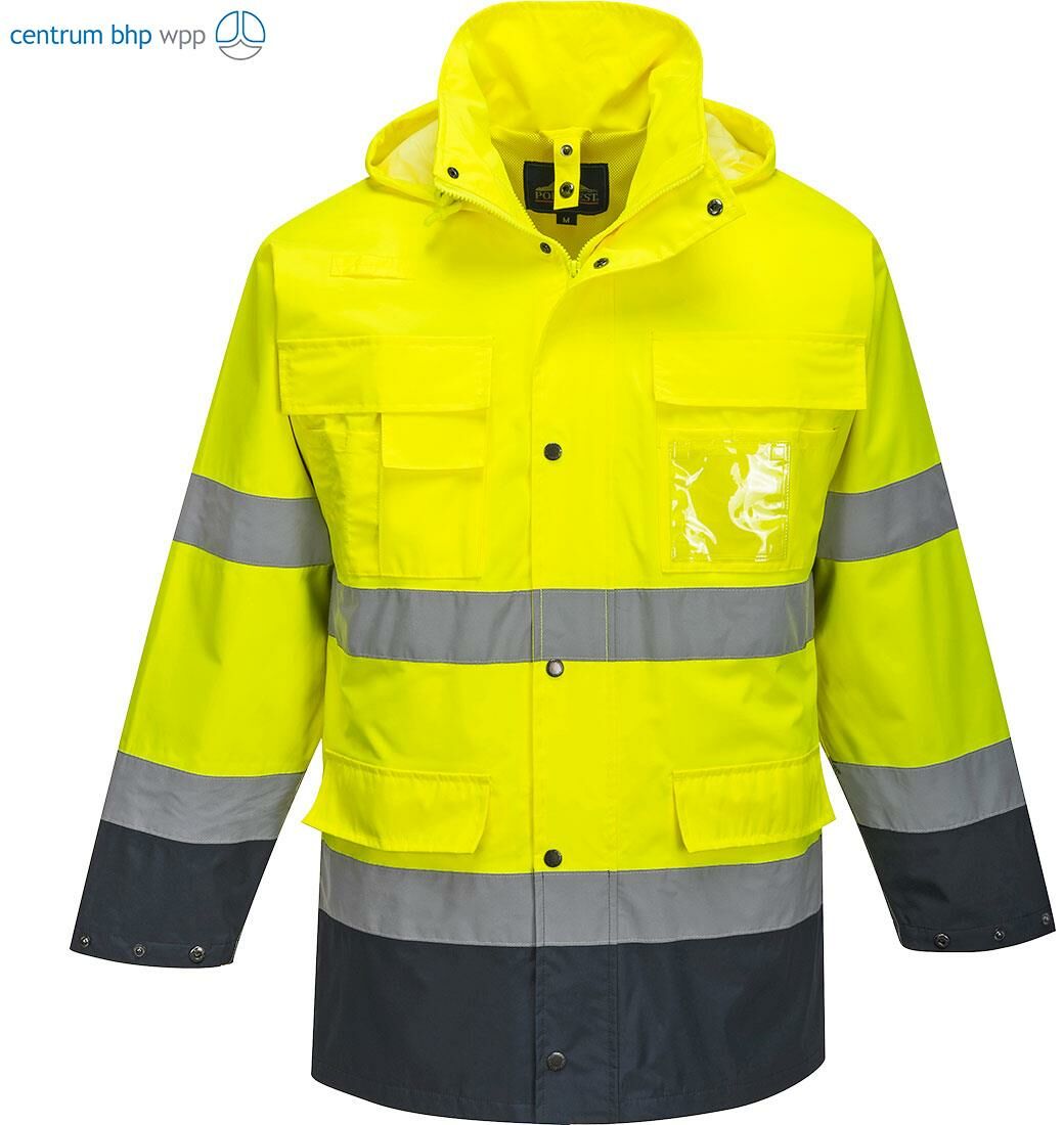 PORTWEST S162 KURTKA OSTRZEGAWCZA 3 W 1 LITE; ŻÓŁTY/GRANATOWY