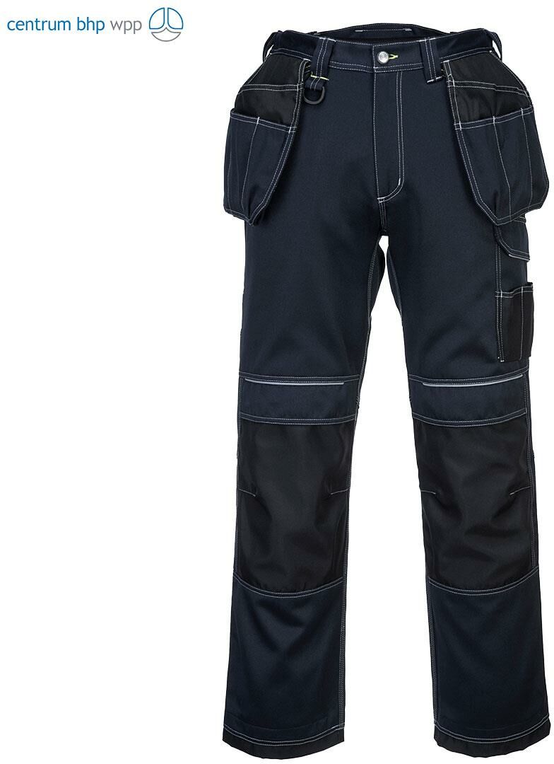 PORTWEST T602 SPODNIE PW3 Z KIESZENIAMI KABUROWYMI; GRANATOWY/CZARNY