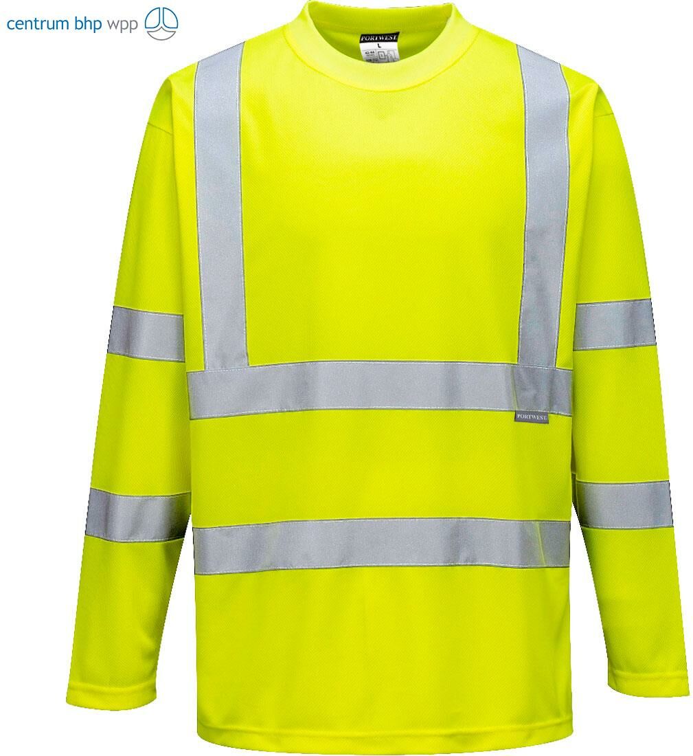 PORTWEST S178 T-SHIRT OSTRZEGAWCZY Z DŁUGIMI RĘKAWAMI; ŻÓŁTY