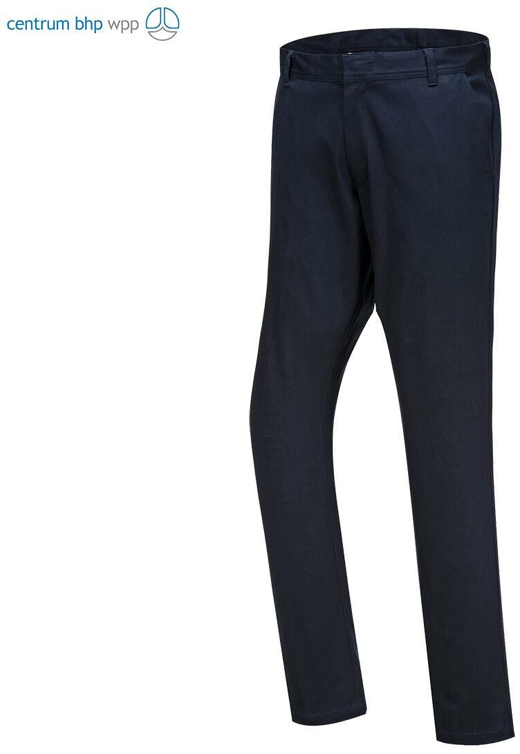 PORTWEST S232 SPODNIE CHINOSY STRETCH SLIM; CIEMNY GRANATOWY