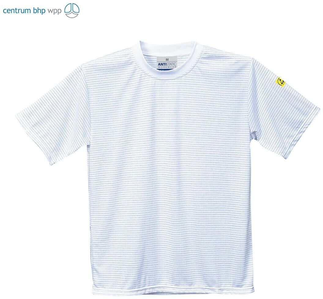 PORTWEST AS20 T-SHIRT ANTYELEKTROSTATYCZNY ESD; BIAŁY