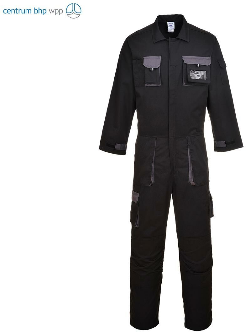 PORTWEST TX15 KOMBINEZON DWUKOLOROWY PORTWEST TEXO; CZARNY